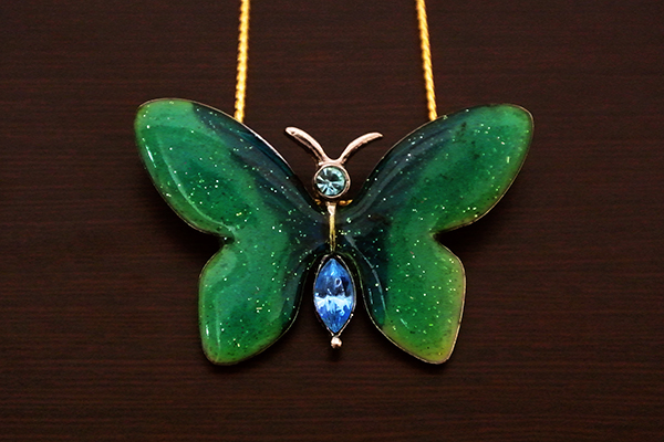 vintage necklace "butterfly" ネックレス   Lemuria works onlineshop